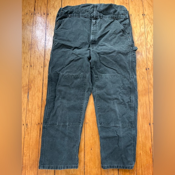 Forest Green Carhartt Work Overalls - Picture 4 of 5